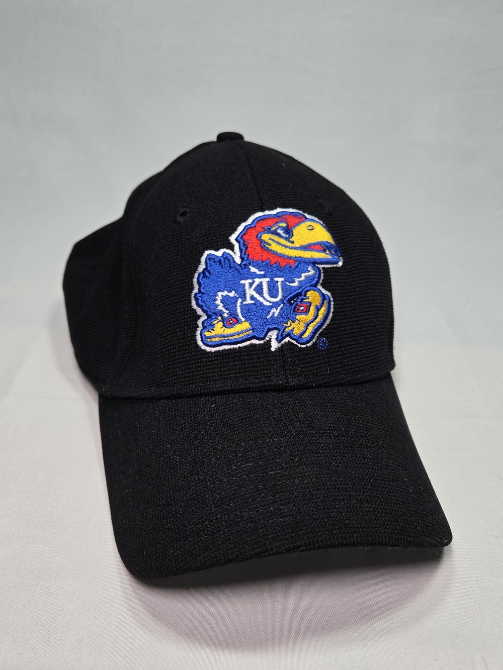 Kansas Jayhawks KU Hat Cap blue black Red by NCAA Adjustable HOOK LOOP